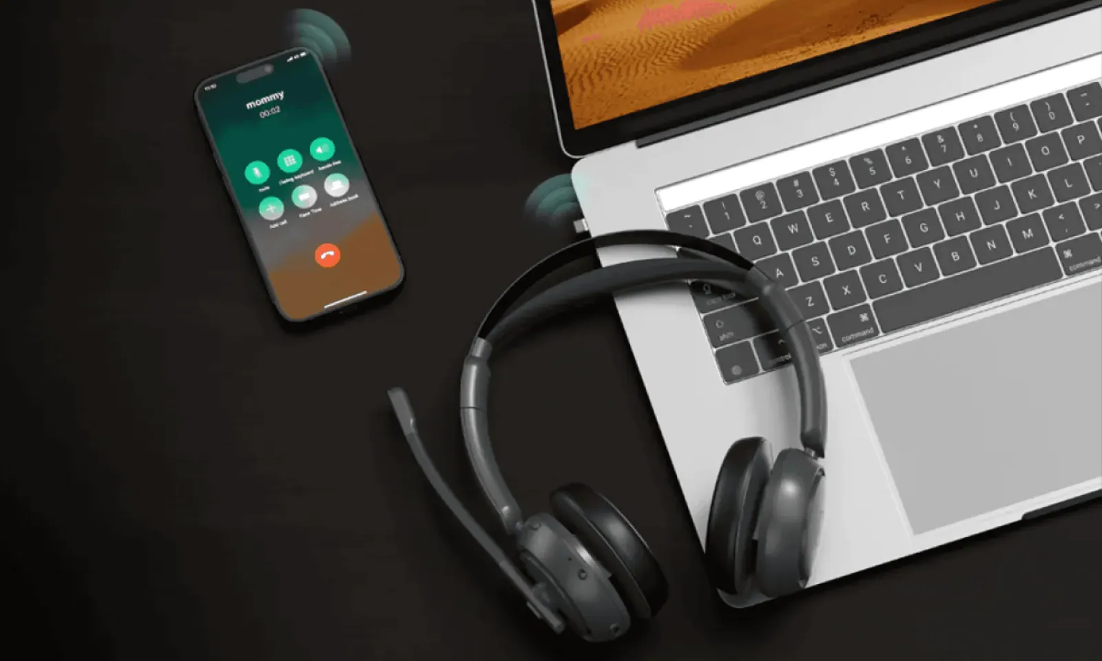 Tai nghe có micro đặt cạnh laptop và điện thoại, cách loại bỏ tiếng vọng triệt để nhất
