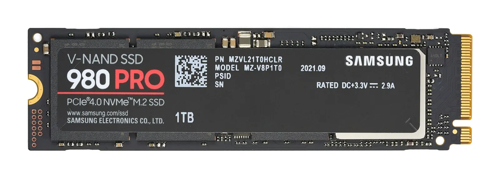 Thanh SSD NVMe M.2 Samsung 980 Pro 1TB, có thể lắp vào hộp USB-C để làm ổ di động