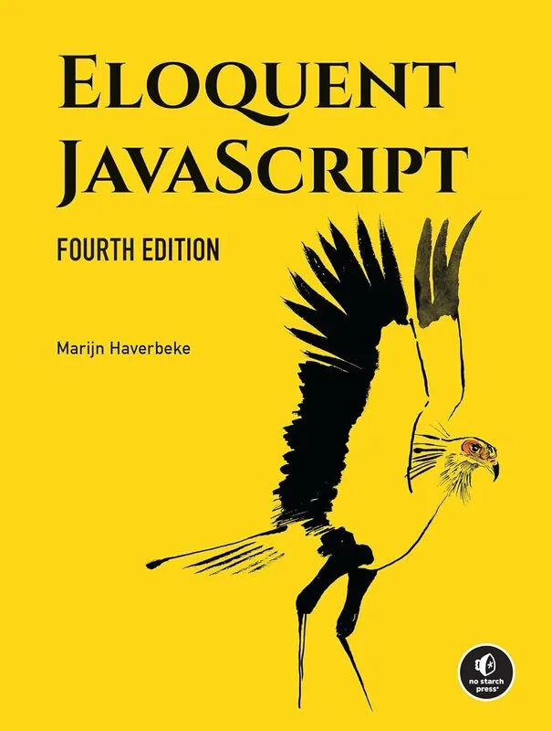Bìa sách Eloquent JavaScript ấn bản thứ tư của Marijn Haverbeke