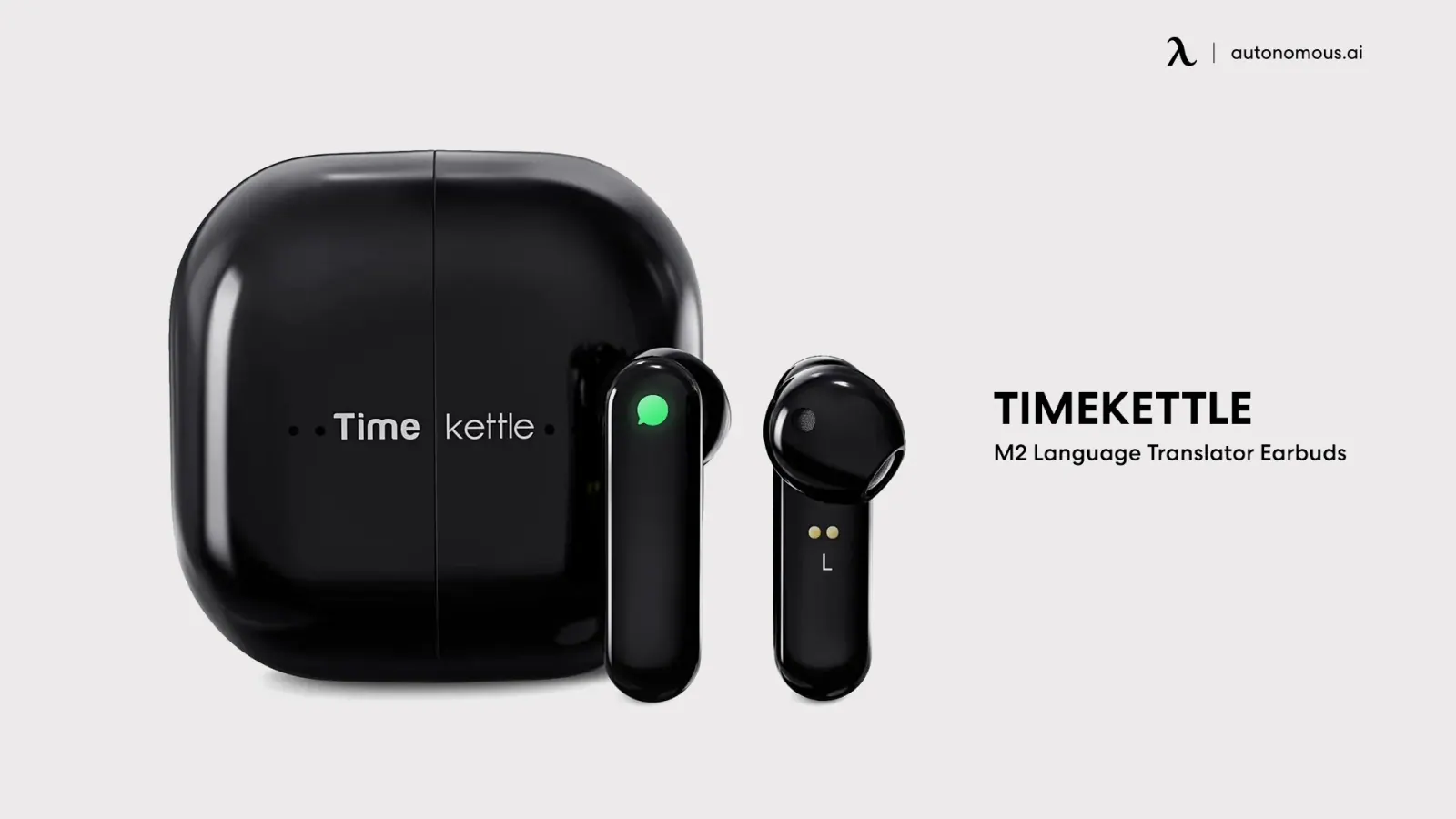 Tai nghe phiên dịch Timekettle M2 cùng hộp sạc