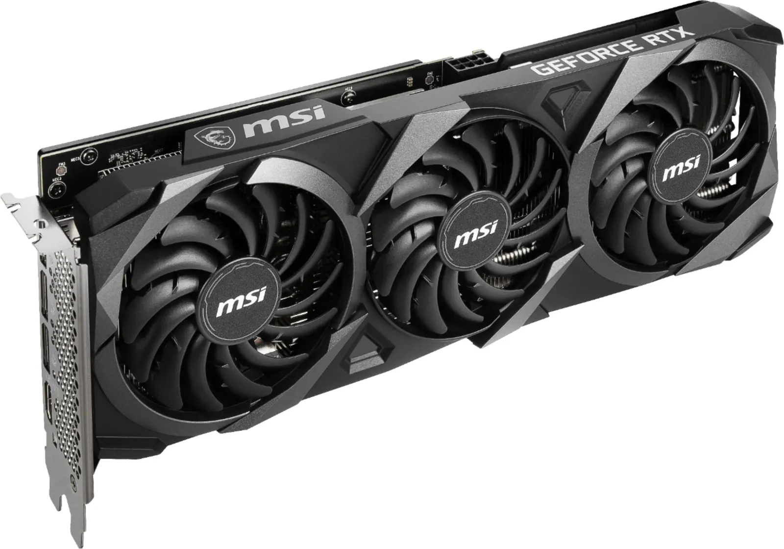 Card đồ hoạ GeForce RTX ba quạt tản nhiệt dành cho máy bàn